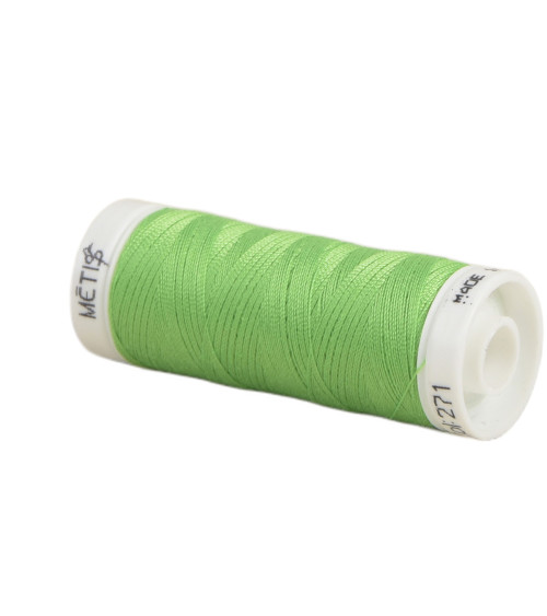 Bobine fil polyester 200m Oeko Tex fabriqué en Europe vert feuille