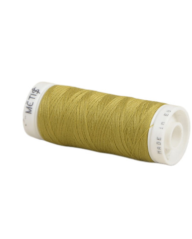 Bobine fil polyester 200m Oeko Tex fabriqué en Europe jaune sahara
