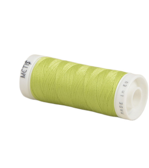 Bobine fil polyester 200m Oeko Tex fabriqué en Europe vert limon