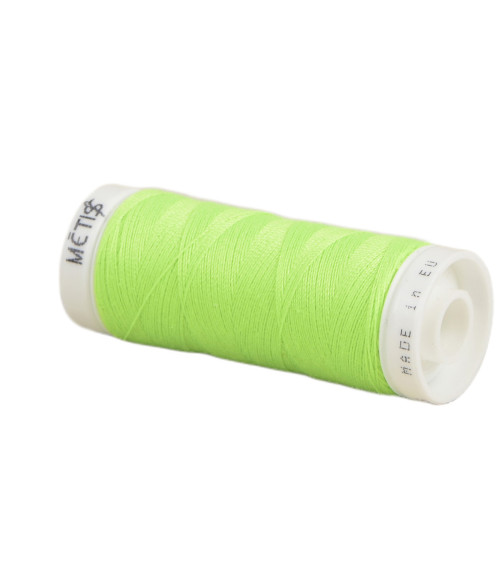 Bobine fil polyester 200m Oeko Tex fabriqué en Europe jaune vert char