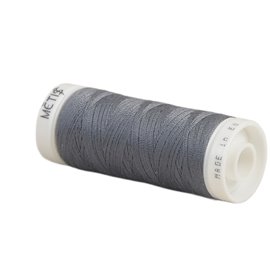 Bobine fil polyester 200m Oeko Tex fabriqué en Europe gris acier