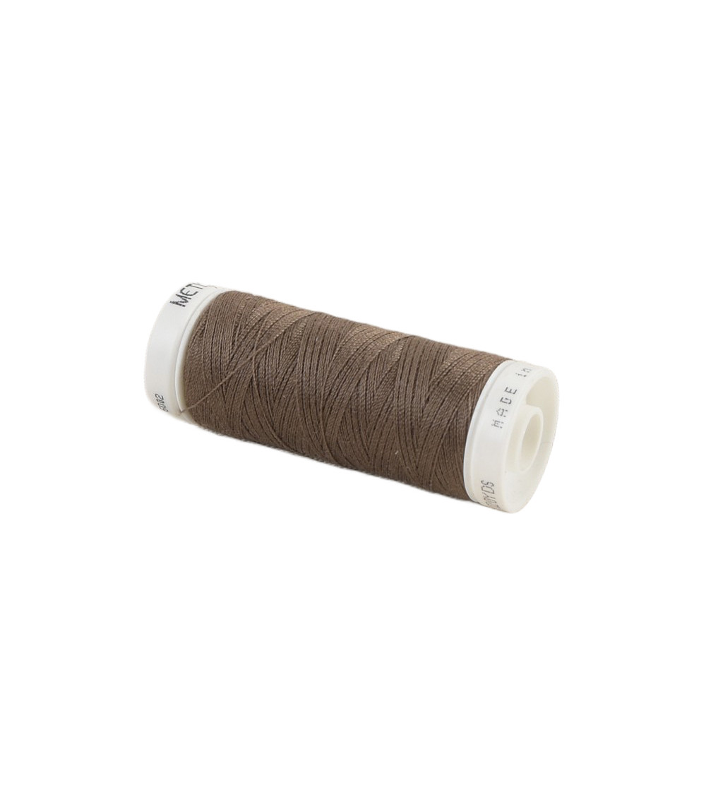 Spool of polyester thread 200m Oeko Tex made in Europe brown