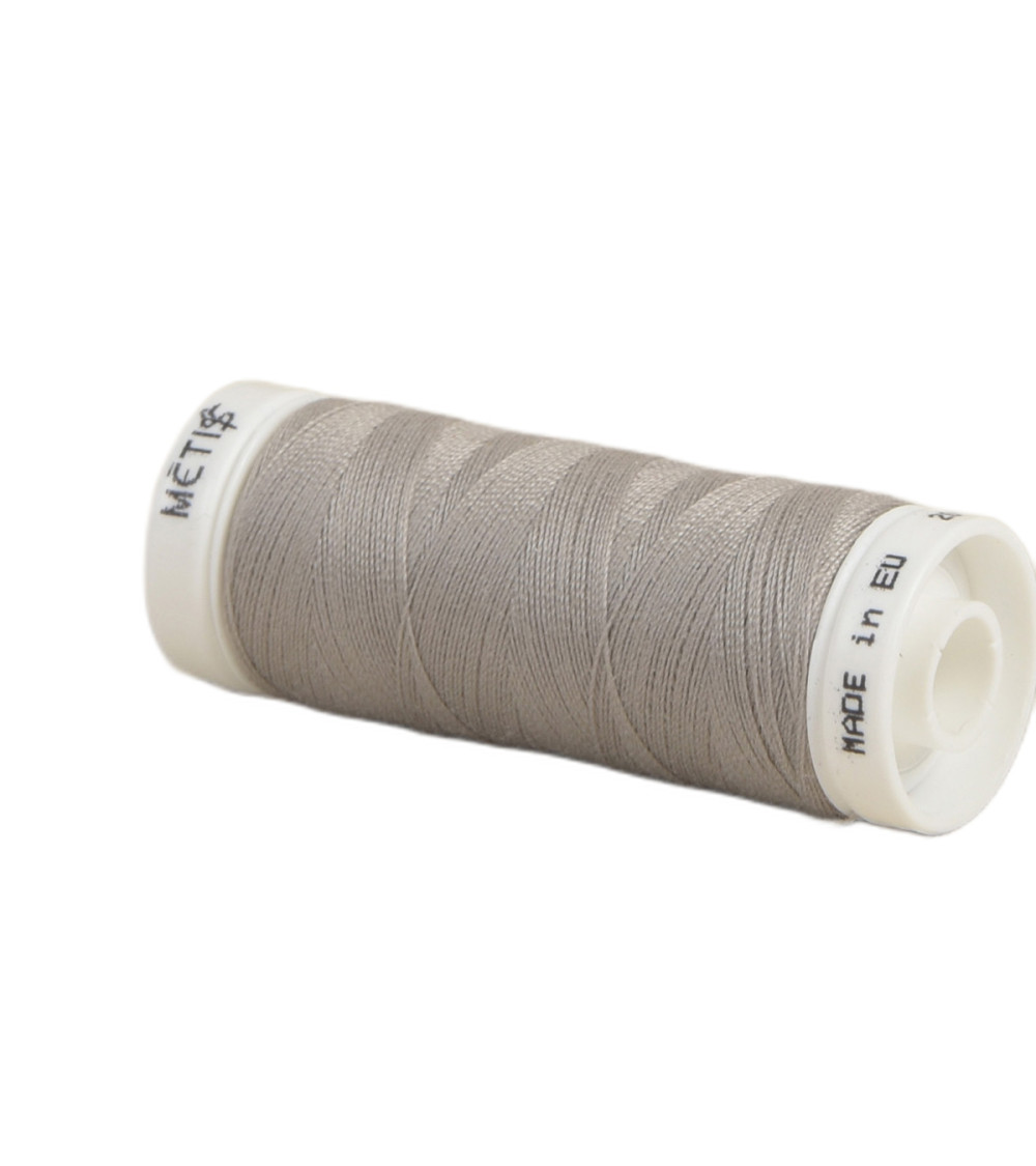 Polyester thread spool 200m Oeko Tex made in Europe clay gray