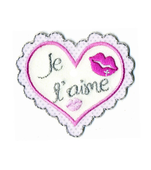 Iron-on patch I love you