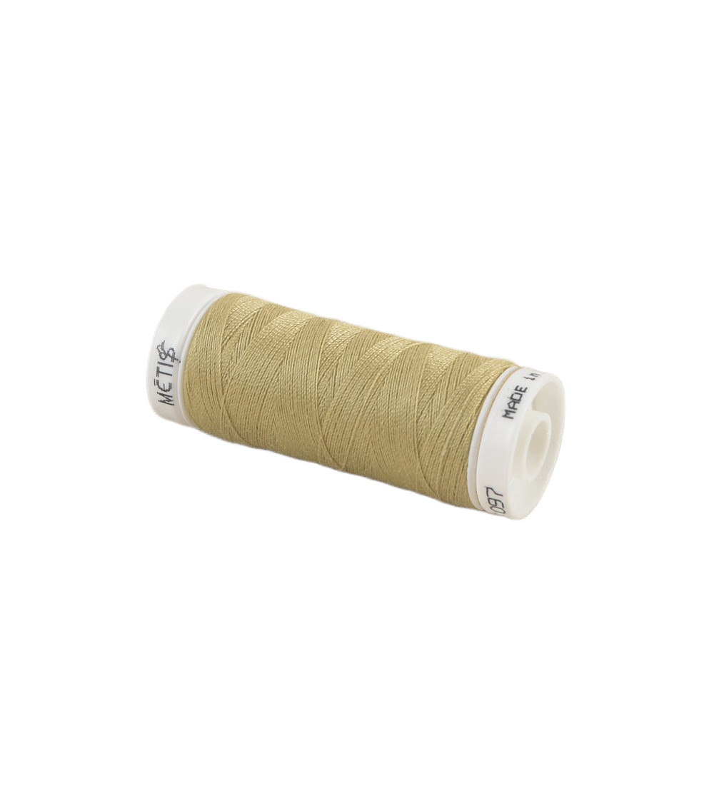 Spool of polyester thread 200m Oeko Tex made in Europe peanut beige