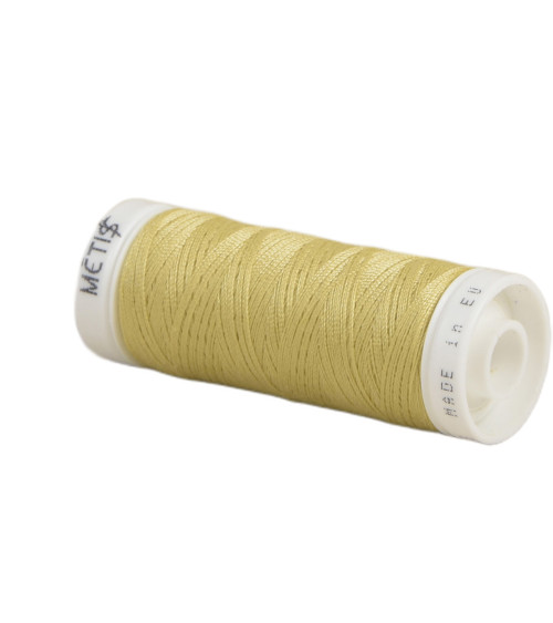 Bobine fil polyester 200m Oeko Tex fabriqué en Europe beige foncé