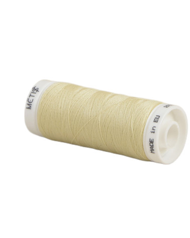 Spool of polyester thread 200m Oeko Tex made in Europe light beige