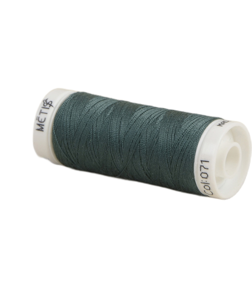 Bobine fil polyester 200m Oeko Tex fabriqué en Europe vert verre