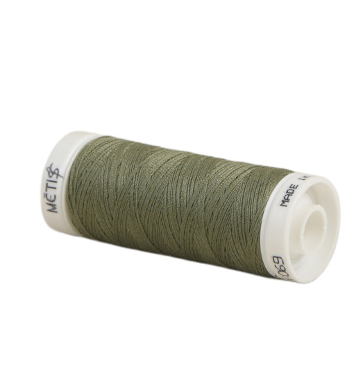 Polyester thread spool 200m Oeko Tex made in Europe khaki brown