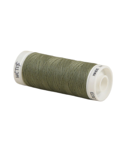 Spool of polyester thread 200m Oeko Tex made in Europe khaki brown