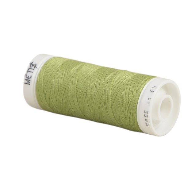 Bobine fil polyester 200m Oeko Tex fabriqué en Europe vert-jaune
