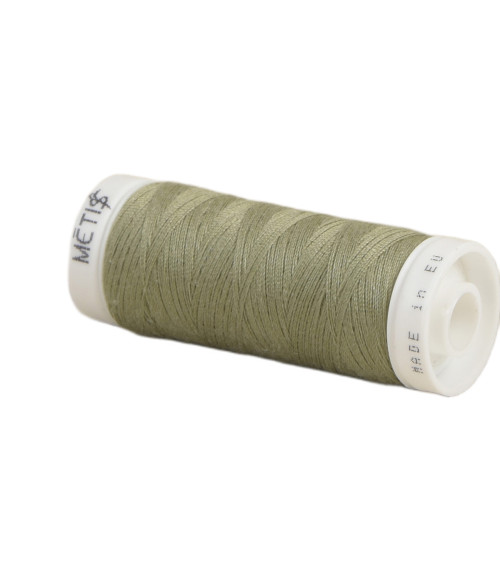 Bobine fil polyester 200m Oeko Tex fabriqué en Europe vert khaki