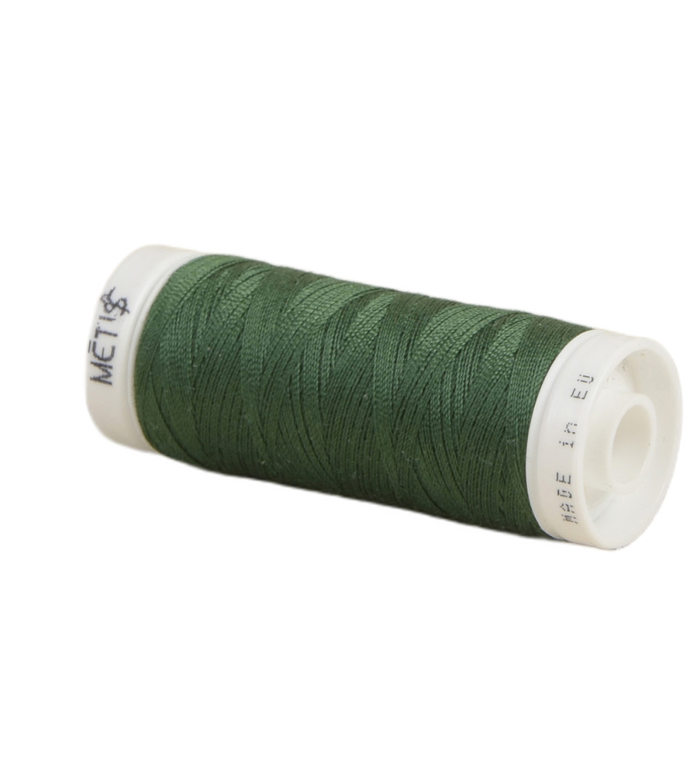 Bobine fil polyester 200m Oeko Tex fabriqué en Europe vert riche