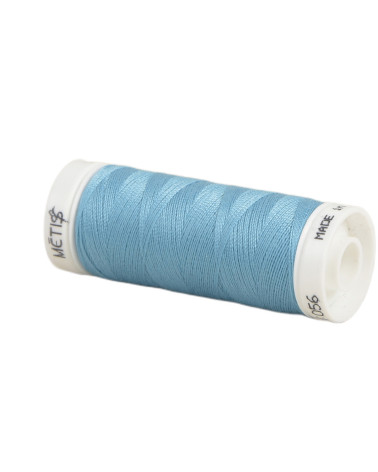 Bobina hilo poliester 200m Oeko Tex fabricado en Europa azul agua