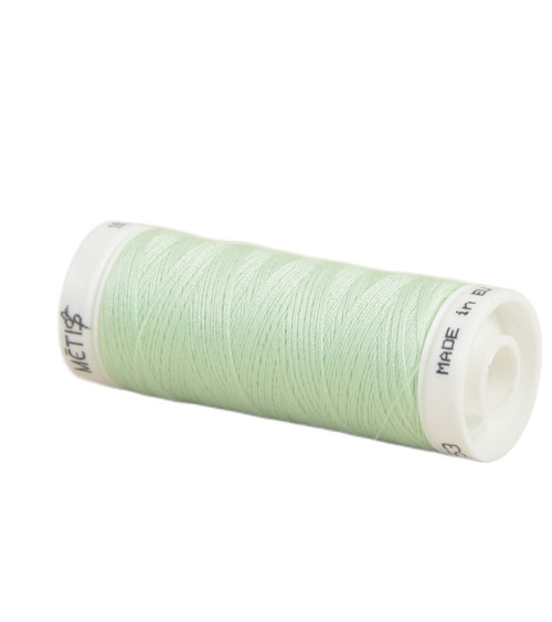 Bobine fil polyester 200m Oeko Tex fabriqué en Europe vert menthe