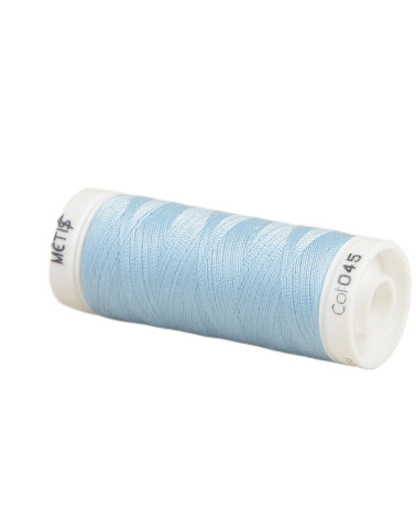 Spool of polyester thread 200m Oeko Tex made in Europe baby blue
