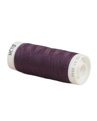 Spool of polyester thread 200m Oeko Tex made in Europe purple black