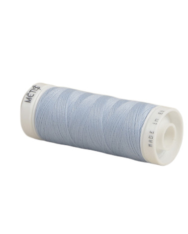 Bobine fil polyester 200m Oeko Tex fabriqué en Europe bleu doux