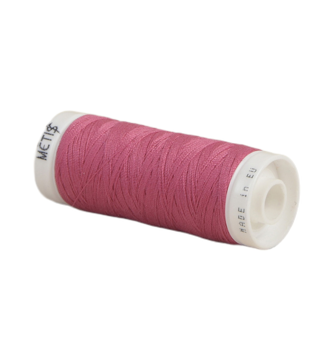 Bobine fil polyester 200m Oeko Tex fabriqué en Europe Rose Fuchsia 