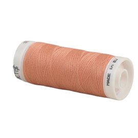 Bobine fil polyester 200m Oeko Tex fabriqué en Europe rouge abricot