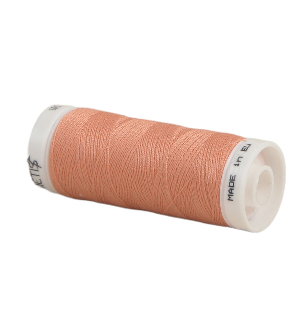 Polyester thread spool 200m Oeko Tex made in Europe apricot red