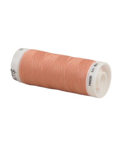 Spool of polyester thread 200m Oeko Tex made in Europe apricot red
