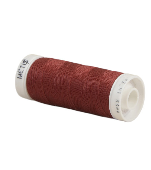 Bobine fil polyester 200m Oeko Tex fabriqué en Europe rouge vin