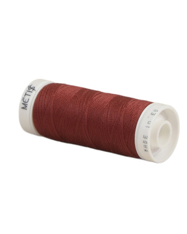 Bobine fil polyester 200m Oeko Tex fabriqué en Europe rouge vin