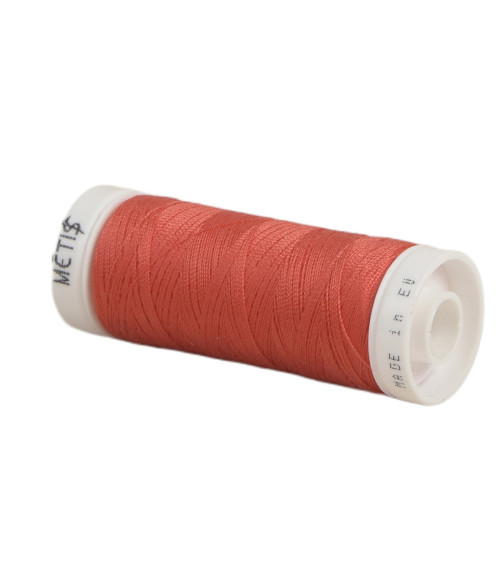 Bobine fil polyester 200m Oeko Tex fabriqué en Europe rouge signalisa