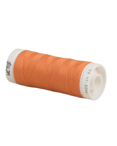 Spool of polyester thread 200m Oeko Tex made in Europe light orange