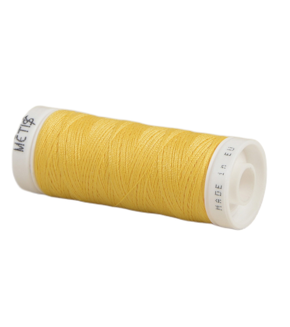 Bobine fil polyester 200m Oeko Tex fabriqué en Europe jaune tournesol