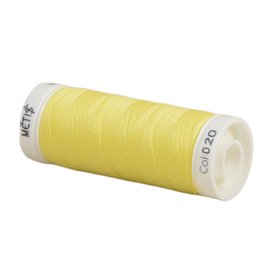 Bobine fil polyester 200m Oeko Tex fabriqué en Europe jaune limon