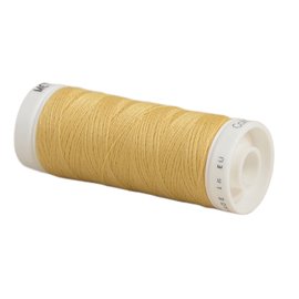 Bobine fil polyester 200m Oeko Tex fabriqué en Europe jaune miel