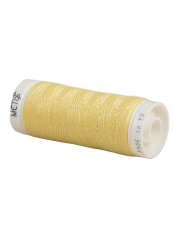 Bobine fil polyester 200m Oeko Tex fabriqué en Europe jaune maïs