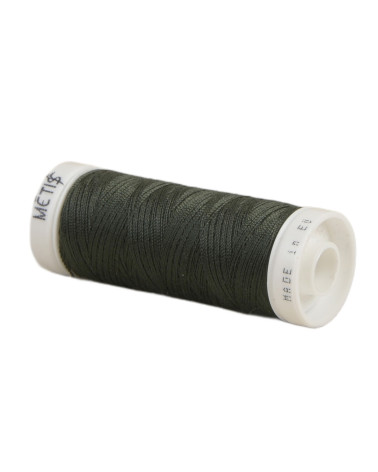 Bobine fil polyester 200m Oeko Tex fabriqué en Europe vert foncé