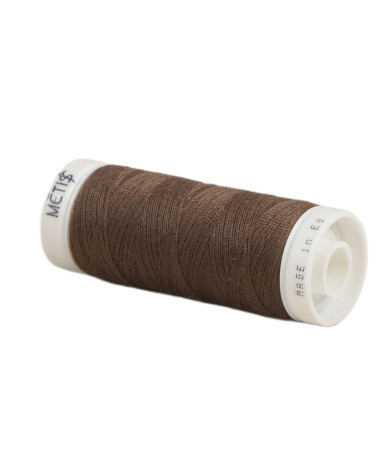Bobina de hilo de poliéster 200m Oeko Tex fabricado en Europa marrón chocolate