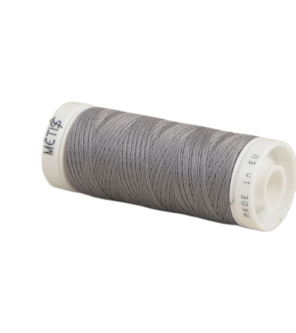 Bobine fil polyester 200m Oeko Tex fabriqué en Europe gris asphalt