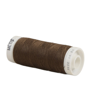 Bobine fil polyester 200m Oeko Tex fabriqué en Europe brun