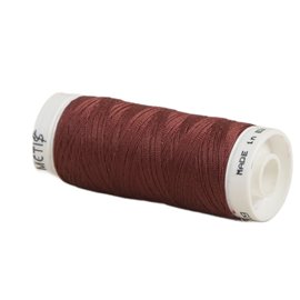 Bobine fil polyester 200m Oeko Tex fabriqué en Europe Rouge bordeaux foncé