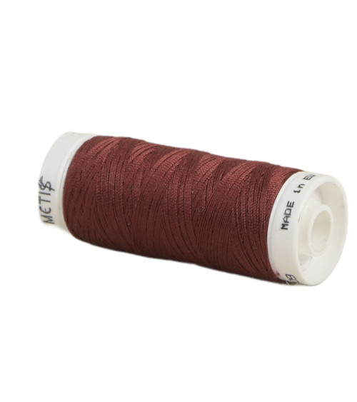 Bobine fil polyester 200m Oeko Tex fabriqué en Europe Rouge bordeaux foncé