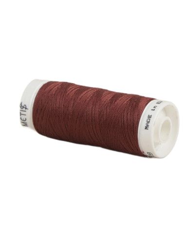 Spool of polyester thread 200m Oeko Tex made in Europe Dark burgundy red