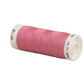 Bobine fil polyester 200m Oeko Tex fabriqué en Europe rose lourd