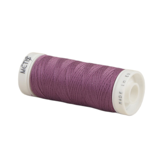 Bobine fil polyester 200m Oeko Tex fabriqué en Europe rouge violet