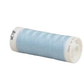 Bobine fil polyester 200m Oeko Tex fabriqué en Europe bleu ciel