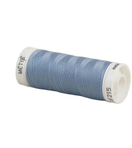 Bobine fil polyester 200m Oeko Tex fabriqué en Europe bleu barbeau