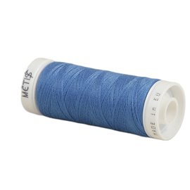 Bobine fil polyester 200m Oeko Tex fabriqué en Europe bleu clair