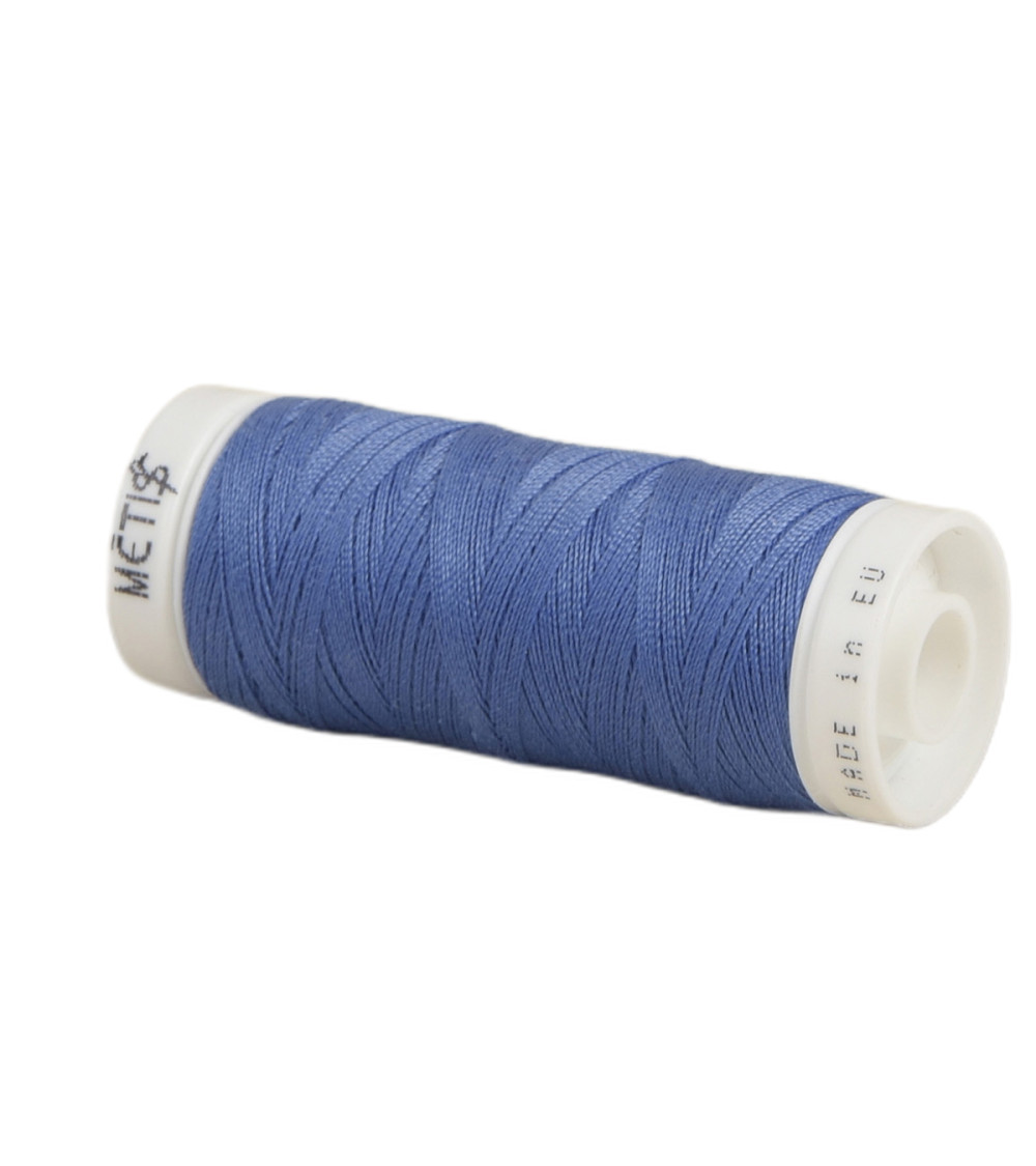 Bobine fil polyester 200m Oeko Tex fabriqué en Europe bleu lavande