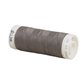 Bobine fil polyester 200m Oeko Tex fabriqué en Europe gris-brun foncé