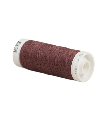 Bobine fil polyester 200m Oeko Tex fabriqué en Europe rouge raisin