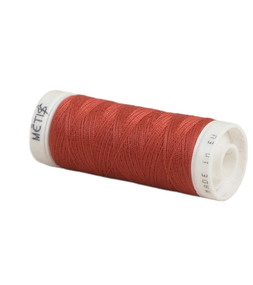 Bobine fil polyester 200m Oeko Tex fabriqué en Europe rouge espagnol